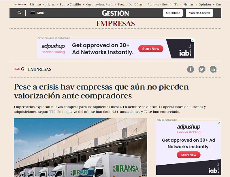 Pese a crisis hay empresas que an no pierden valorizacin ante compradores